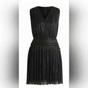 Hugo Boss Plisse Pleat Wrap Front Dress Medium